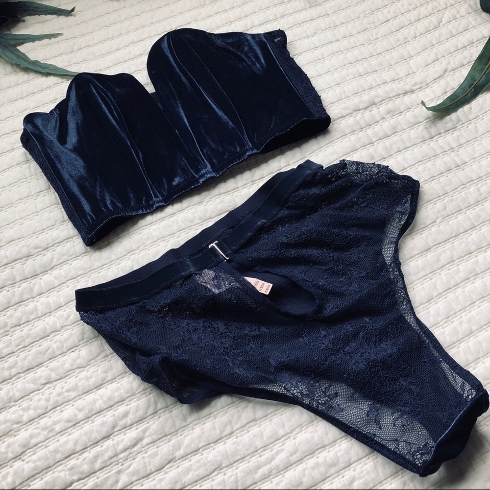 Victoria’s Secret velvet lace set